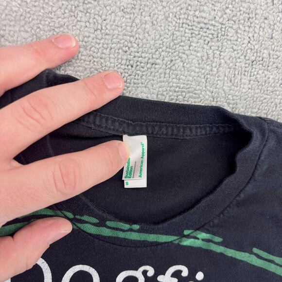 Dogfish Brewery Shirt Mens Sm. Black Long Sleeve Double Sided Graphic Craft Beer - Picture 2 of 7